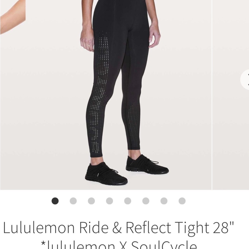 Lululemon Black Ride & Reflect Tights 28"
